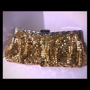 ‘Damara’Gold Mesh Evening Shoulder Bag. Stunning!